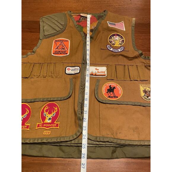 Vintage SafeTbak Hunting Best With Deer Patches And Pouch Safety Back - Picture 13 of 16